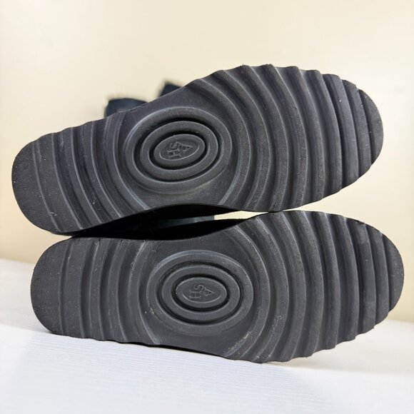 Like New ASH Yuka Sheep Skin+ Calf Over The Knee Wedge Boots Shearling - Picture 14 of 16